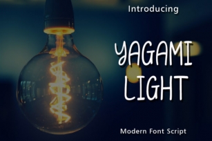Yagami Light Font Download
