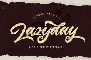 Lazyday - Bold Script Font Font Download