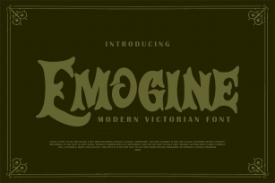 Emogine | Modern Victorian Font Font Download