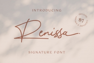 Renissa Signature Font Font Download