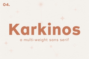 Karkinos  A Multi-Weight Sans Serif Font Download