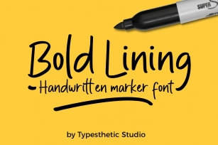 Bold Lining Handwritten Marker Font Download