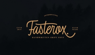 Fasterox Font Download
