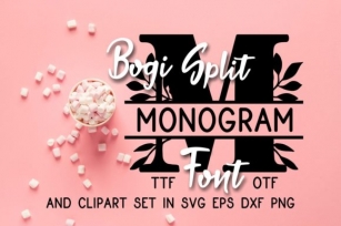 Bogi Split Monogram Font Download