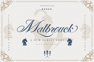 Malbrouck Classic Script Font Font Download