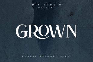 Grown - Modern Elegant Serif Font Font Download