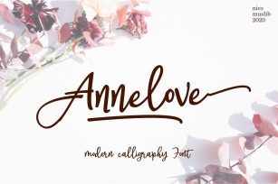 Annelove || Casual Handwritting Font Download