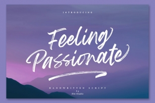 Feeling Passionate - Signature Brush Font Font Download