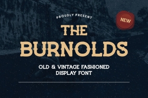 Burnolds - Vintage Fashioned Display Font Font Download
