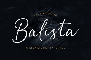 Balista - A Signature Typeface Font Download