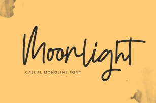 Moonlight | Casual Monoline Font Font Download