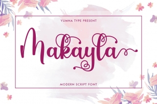 Makayla - Beautiful script Font Font Download