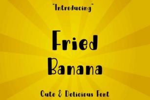 Fried Banana Font Download