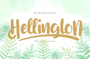 Hellington | Fancy Brush Typeface Font Download