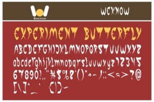 Experiment Butterfly Font Download