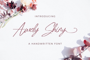 Awely Shiny - Handwritten Font Font Download