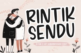 Rintik Sendu Fun & Fat Handbrushed Font Font Download