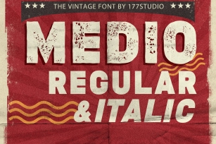 Medio Vintage Font Font Download