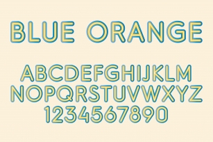 Blue Orange Color SVG Font Font Download