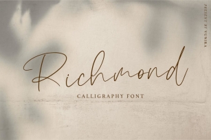 Richmond | Calligraphy Font Font Download