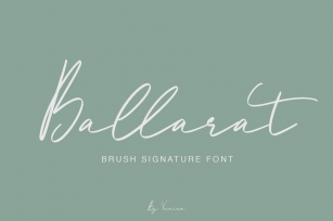 Ballarat | Brush Signature Font Font Download