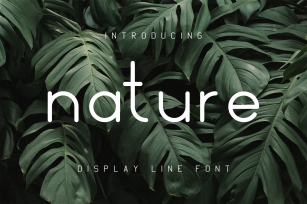 Nature Display Line Font Font Download