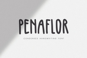 Penaflor - Condensed Handwriting Font Font Download