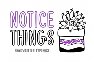 Notice Things Font Download