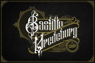 Bastille Vredeburg Vintage Layered Extra Font Download