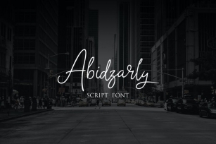 Abidzarly Script Font Font Download