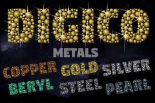 Digico Metals Font Download