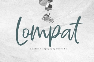 Lompat - Luxury Handlettered Font Font Download