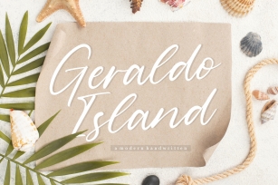 Geraldo Island Modern Handwritten Font Font Download