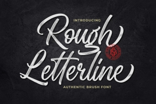 Rough Letterline Authentic Brush Font Font Download