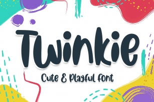Twinkie - cute & playful font Font Download