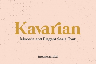 Kavarian Modern Elegant Serif Handmade Typeface Font Download