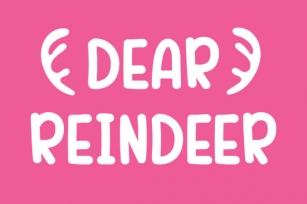 Dear Reindeer Font Download