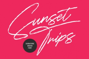 Sunset Trips Font Download