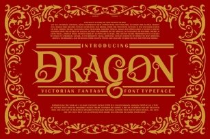 Dragon | Victorian Font Typeface Font Download