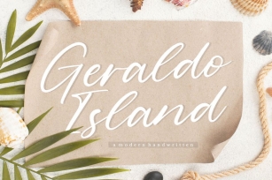 Geraldo Island YH - Luxury Handwritten Font Font Download
