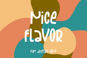 Nice Flavor - Fun Display Font Font Download