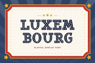 Luxembourg - Playful Display Font Font Download