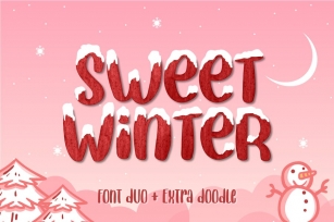 Sweet Winter - Layered Font Duo Font Download