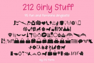 212 Girly Stuff Dingbat Font Font Download