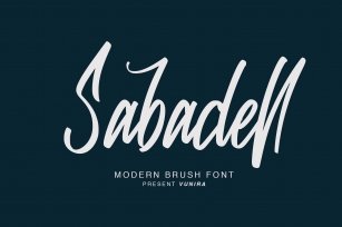 Sabadell | Modern Brush Font Font Download