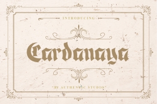 Cardanaya Blackletter Font Download