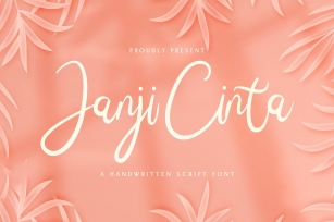Janji Cinta - Handwritten Font Font Download