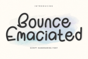 Bounce Emaciated Font Download