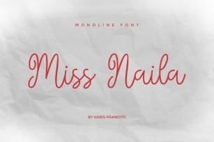 Miss Naila- Lovely Modern Calligraphy Font Download