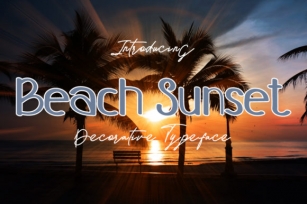 Beach Sunset Font Download
